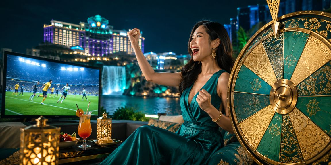 Suasana taruhan sukan meriah bergaya batik di Genting Highlands Malaysia penuh semangat